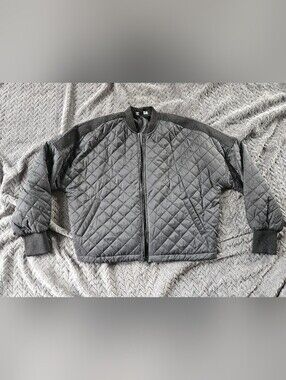 Quilted Bomber Jacket - Black